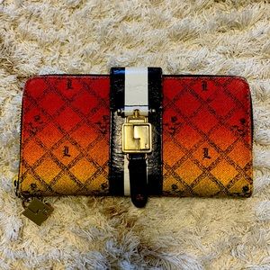 L.A.M.B by Gwen Stefani Rasta Zip Wallet